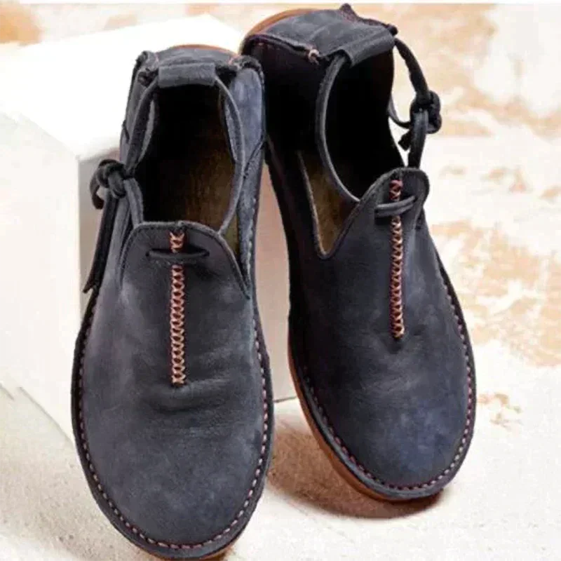 Damen Lederschuhe Herbst Stilvolle Schuhe Schwarz - BerlinGlamour