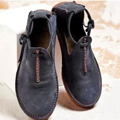 Damen Lederschuhe Herbst Stilvolle Schuhe Schwarz - BerlinGlamour