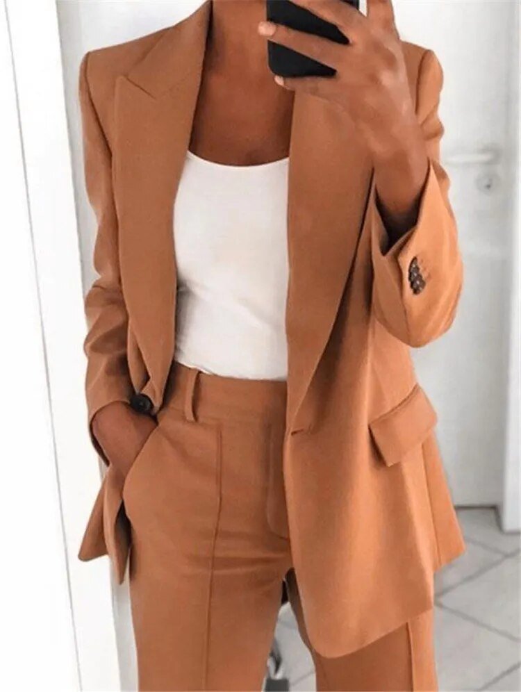 Elegantes Blazer-Set Damen Modern Berlin Chic