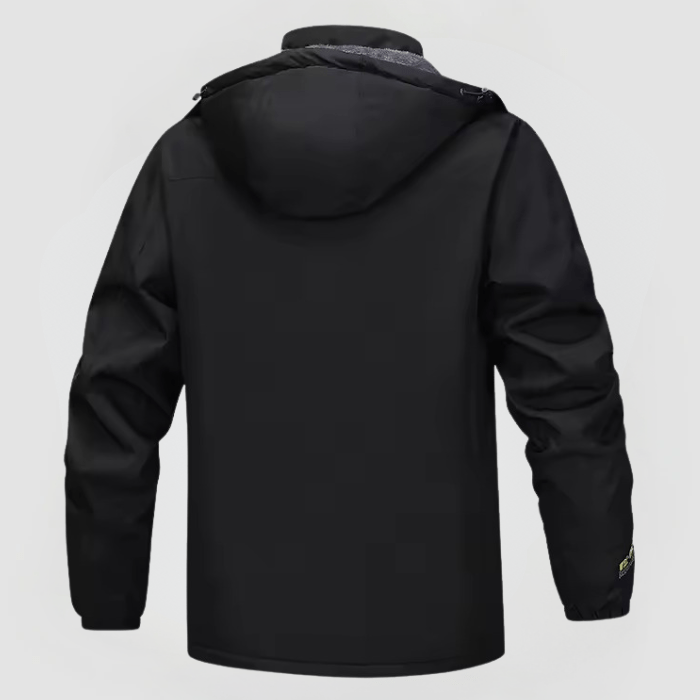 Herren Winterjacke Warm Kapuze Reißverschluss