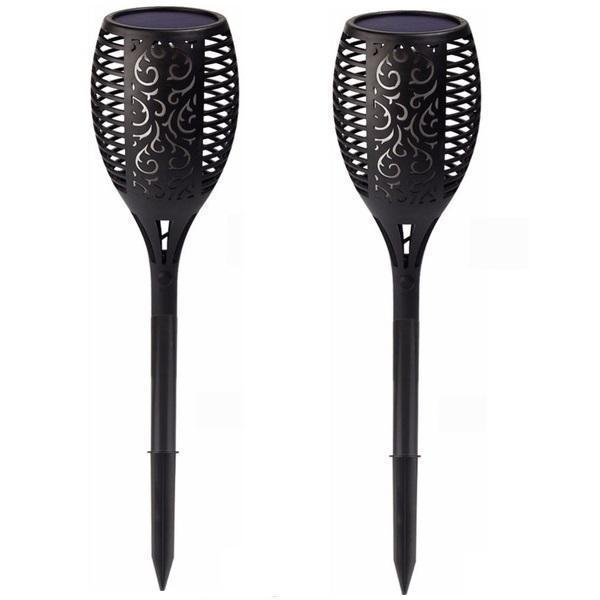 Solar LED Flammenleuchte Gartenlampe
