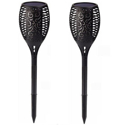 Solar LED Flammenleuchte Gartenlampe