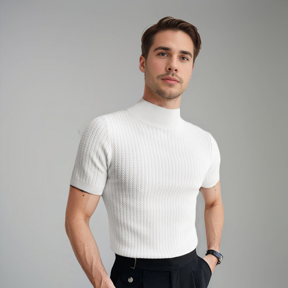 Herren Kurzarmshirt Slim Fit Modern Paolo - BerlinGlamour