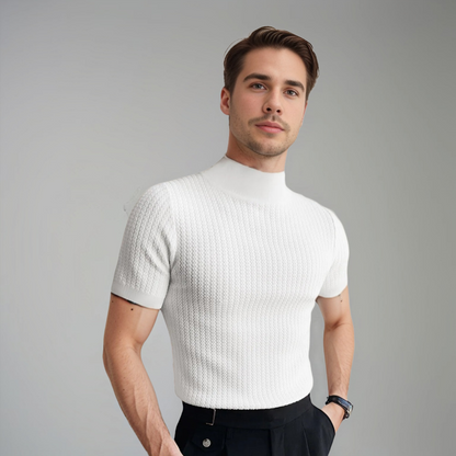 Herren Kurzarmshirt Slim Fit Modern Paolo - BerlinGlamour