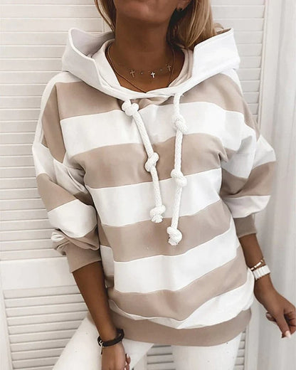 Lockere Damenhoodie Weich Strickdetails Bequem