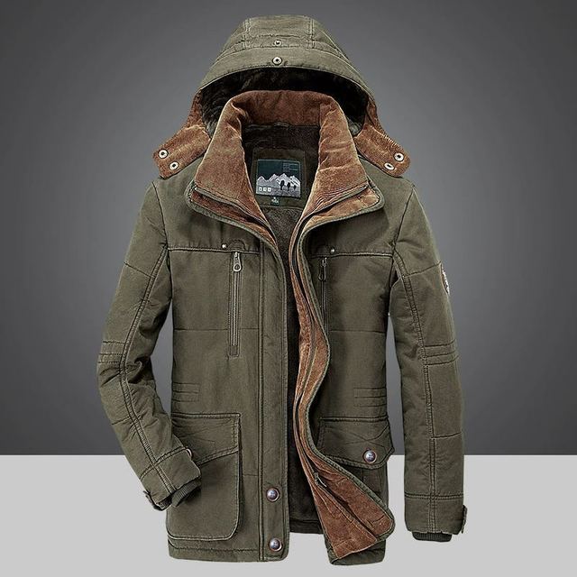 Herren Winterjacke Warm Daunen Füllung - BerlinGlamour