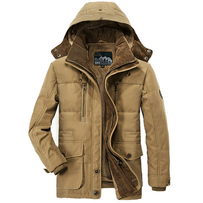 Herren Winterjacke Warm Daunen Füllung