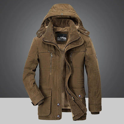 Herren Winterjacke Warm Daunen Füllung