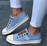Frauen Turnschuhe Bequem Canvas Sneaker Schuhe