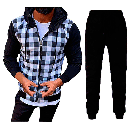 Herren Jogginganzug Set Mit Muster Modern Sportlich