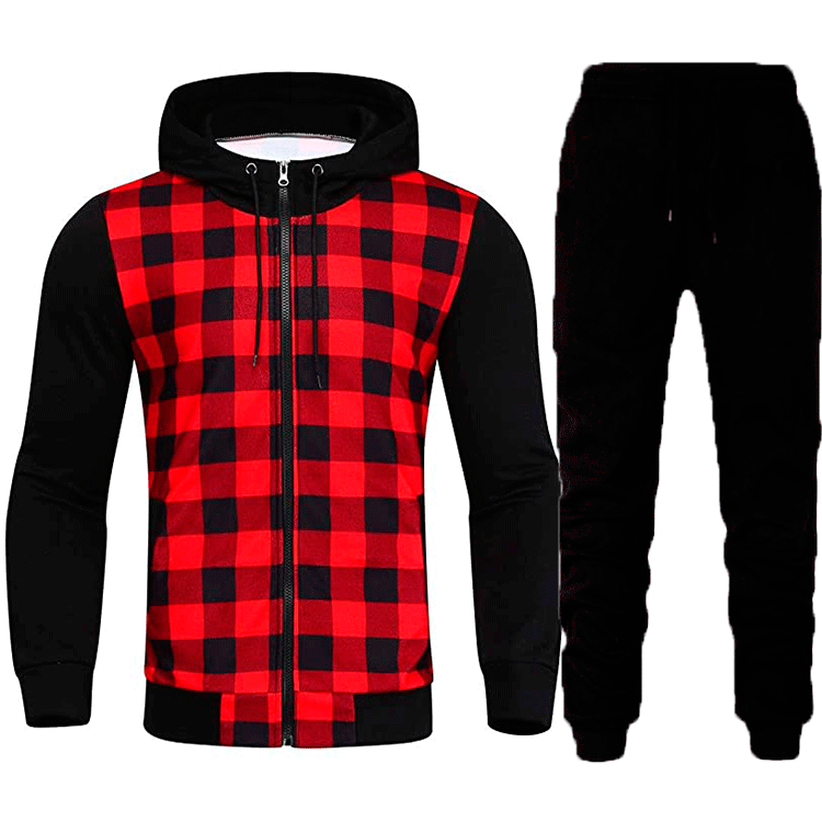 Herren Jogginganzug Set Mit Muster Modern Sportlich