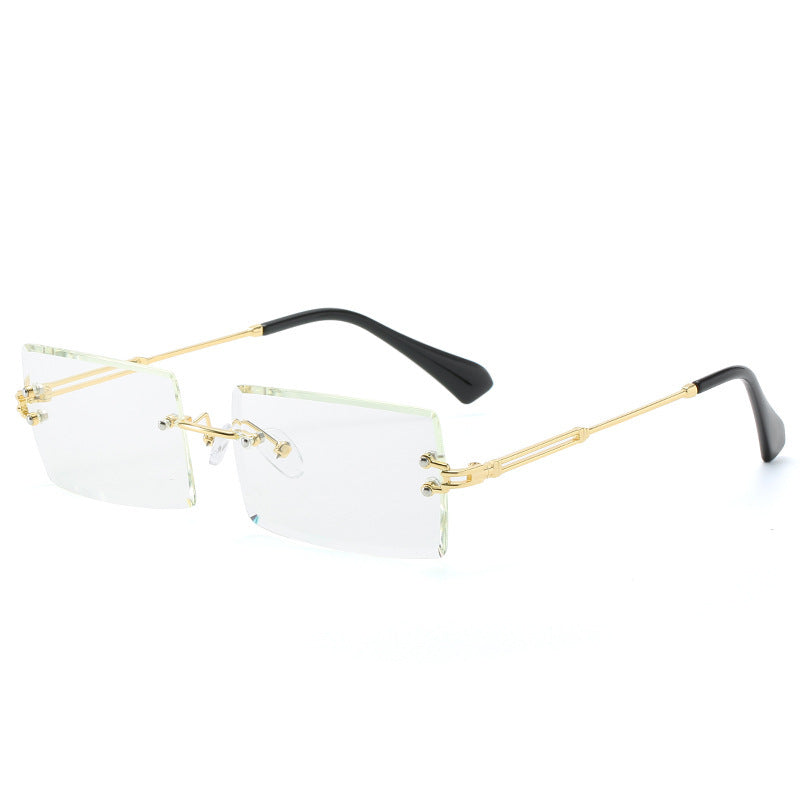 Modische Retro Sonnenbrille Rechteckig Damen