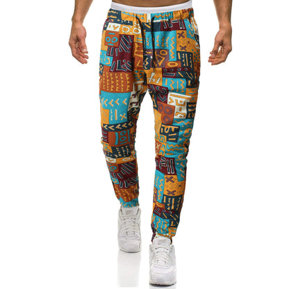 Herren Jogginghose Graffiti Muster Trendy Bequem