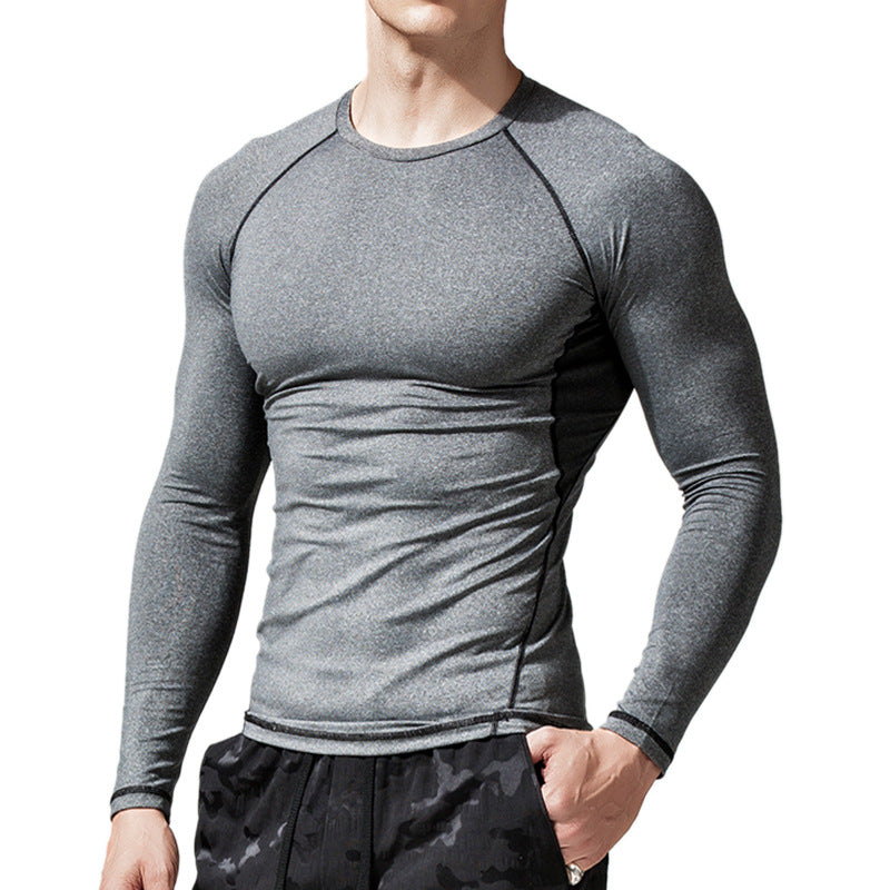 Herren Langarmshirt Atmungsaktiv Sportlich Modern