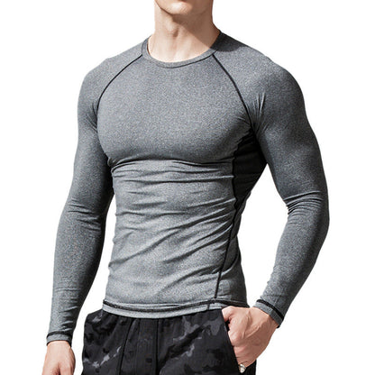 Herren Langarmshirt Atmungsaktiv Sportlich Modern