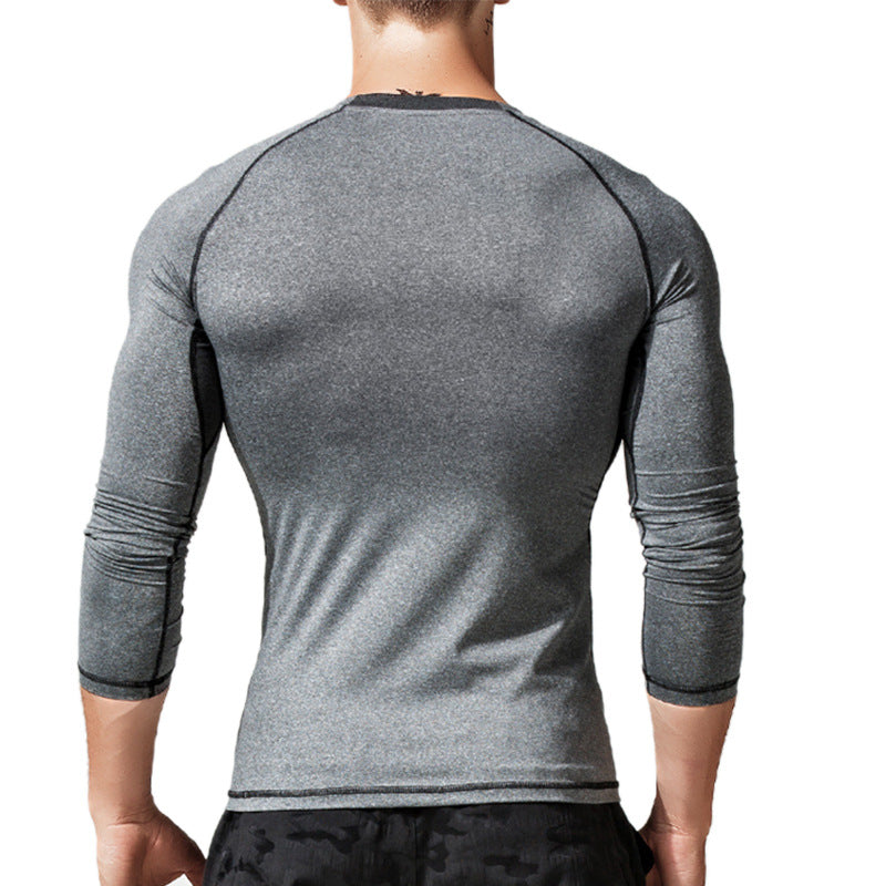 Herren Langarmshirt Atmungsaktiv Slim Fit Sportlich