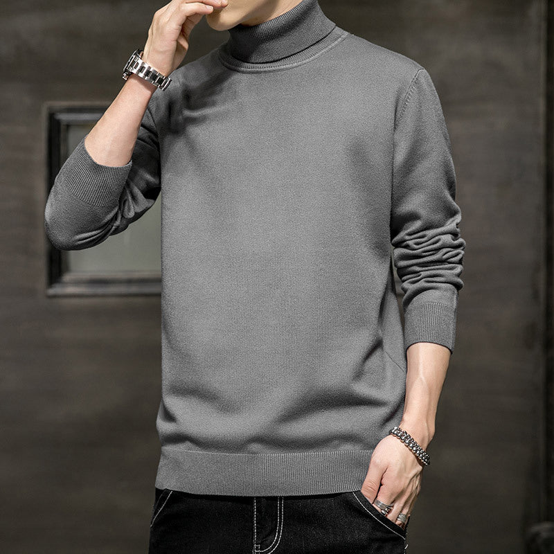 Rollkragenpullover Herren Weich Moderner Style