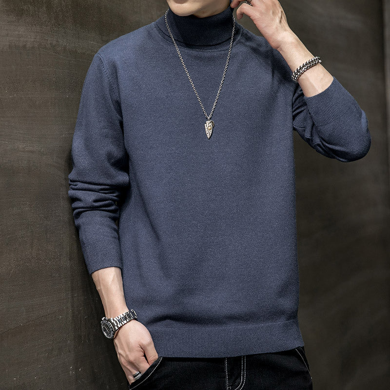 Rollkragenpullover Herren Weich Moderner Style