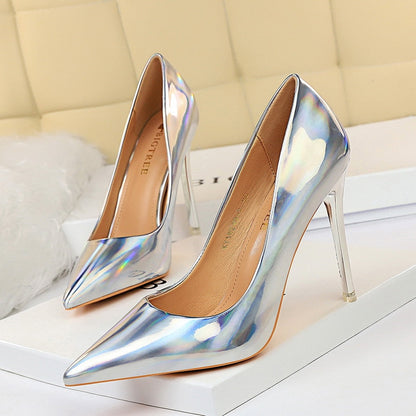 Stiletto Schuhe Damen Hochzeit Absatz Slim