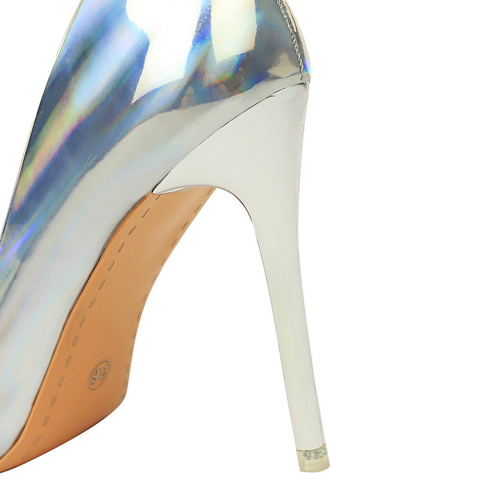 Stiletto Schuhe Damen Hochzeit Absatz Slim