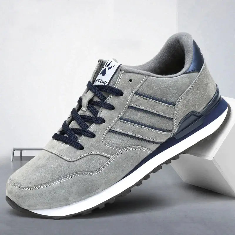 Herrensneaker Klassisch Schwarz Lace-Up