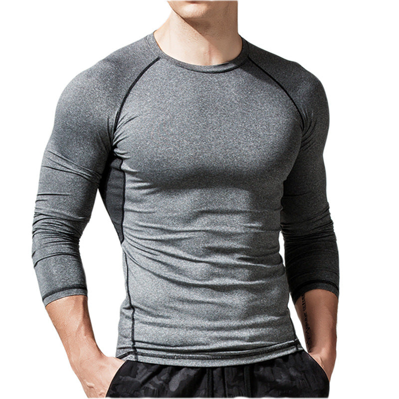 Herren Langarmshirt Atmungsaktiv Slim Fit Sportlich - BerlinGlamour
