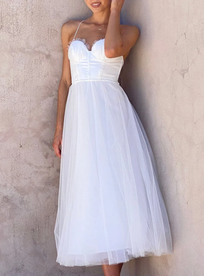 Sommerkleid Midi Leicht Modern Damen
