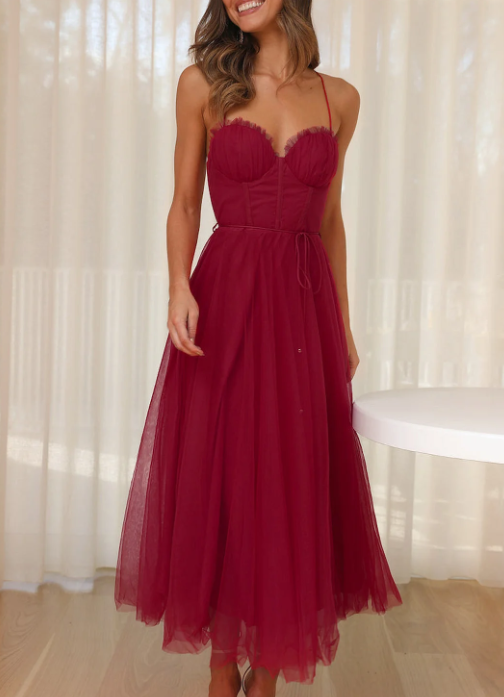 Sommerkleid Midi Leicht Modern Damen