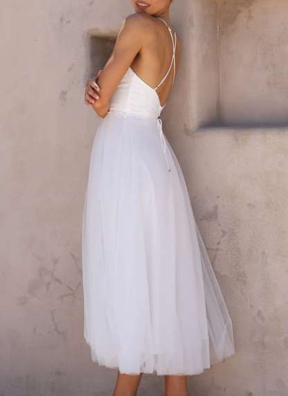 Sommerkleid Midi Leicht Modern Damen