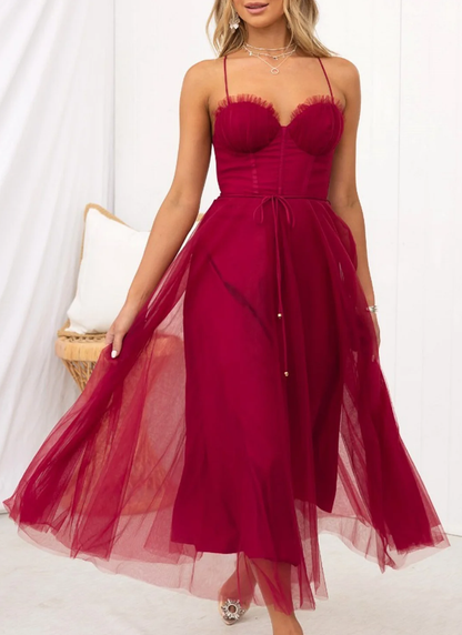 Sommerkleid Midi Leicht Modern Damen