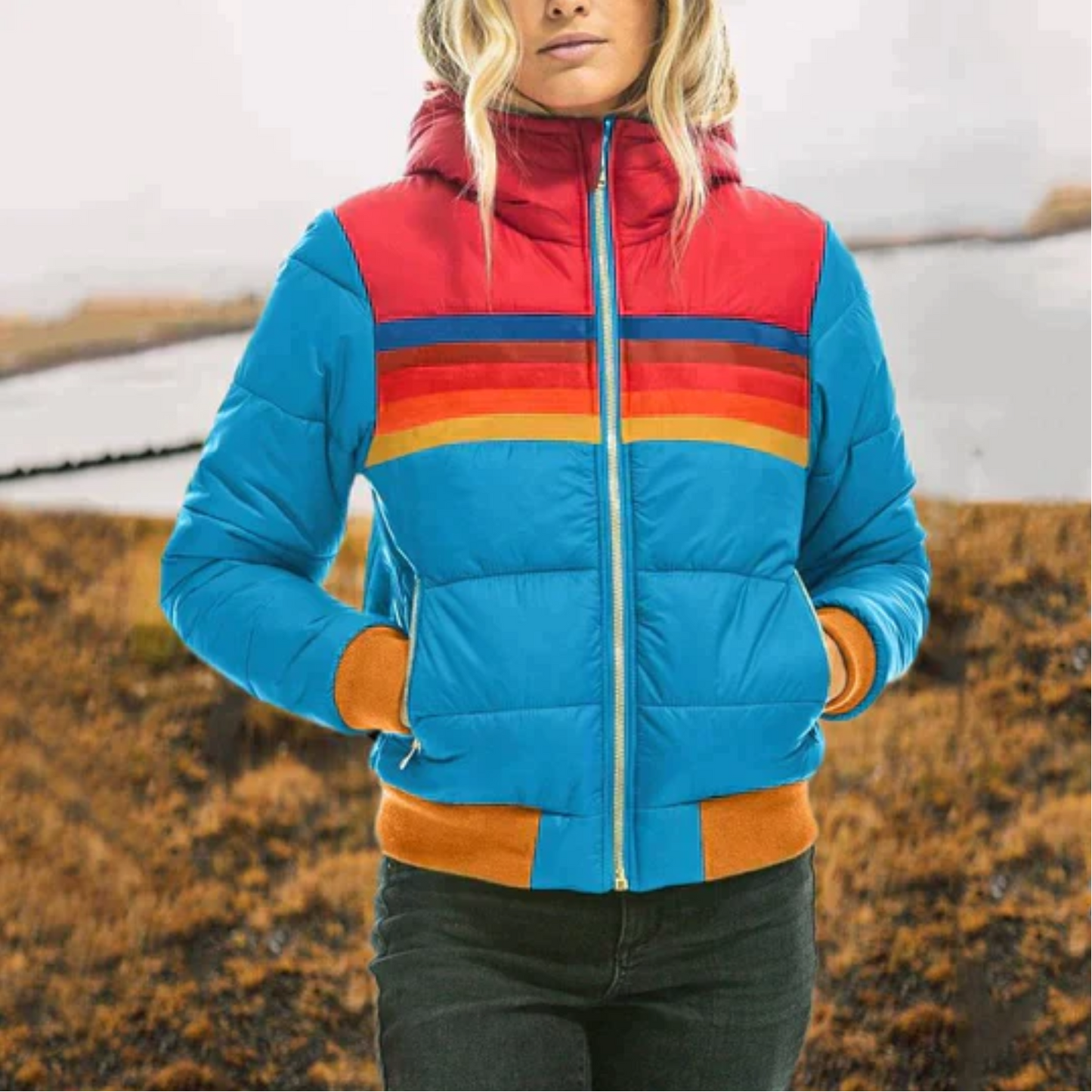 Weiche Plüschjacke Damen Warm Elegant