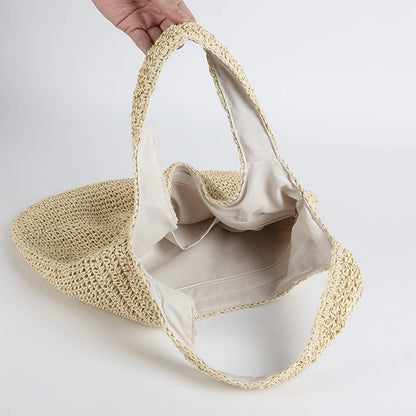 Strandtasche Elegante Stroh Handtasche Sommer