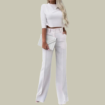 Damen Set Zweiteilig Stilvoll Elegantes Outfit