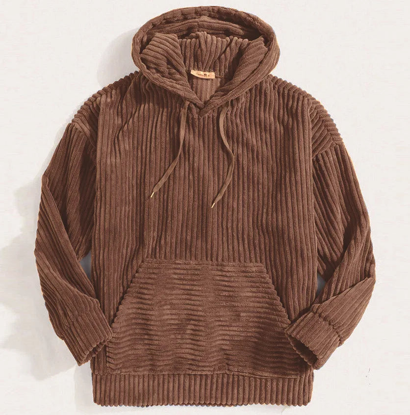 Herren Kapuzenjacke Cord Hochwertig Wasserabweisend
