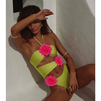 Rosa Badeanzug Damen Strandkleid Frauen - BerlinGlamour