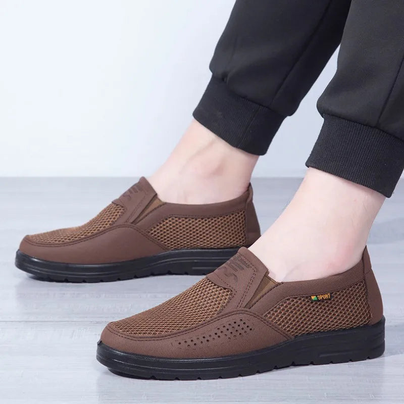 Leder Loafer Herren Atmungsaktiv Bequem