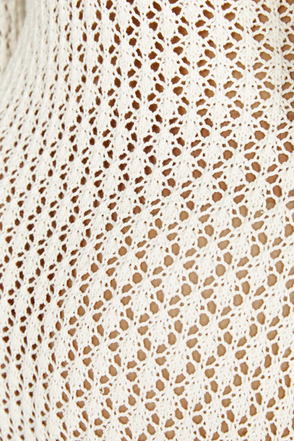 Luftiges Strandkleid Gestrickt Sommerkleid Damen