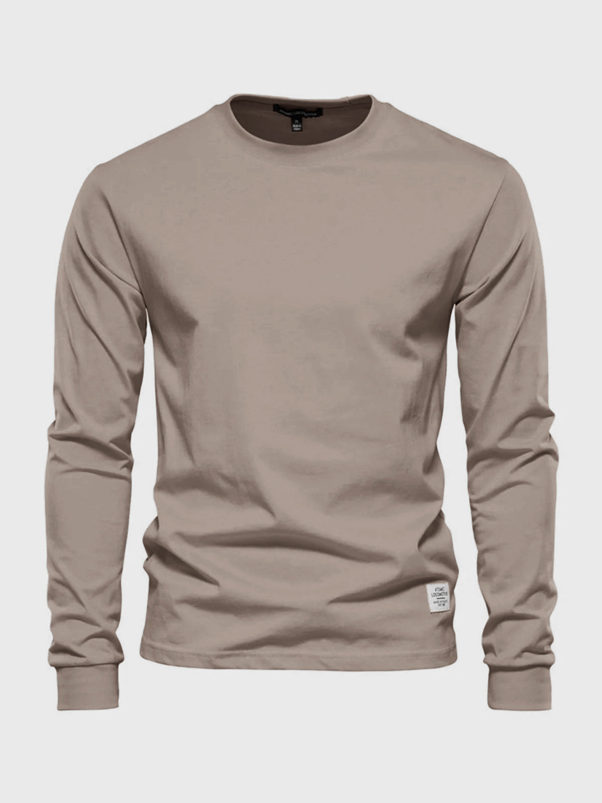 Herren Langarmshirt Baumwolle Rundhals Bequem - BerlinGlamour