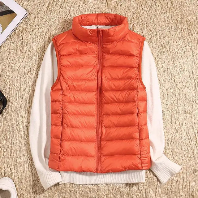 Damen Steppweste Warm Winter Jacke