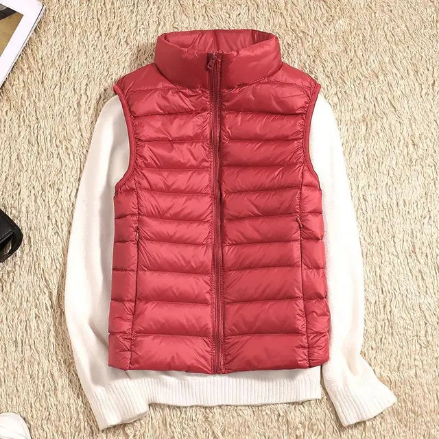 Damen Steppweste Warm Winter Jacke