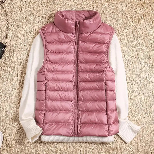 Damen Daunenweste Ärmellos Leicht & Warm - BerlinGlamour