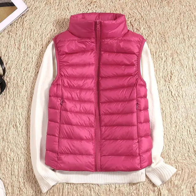 Damen Steppweste Warm Winter Jacke
