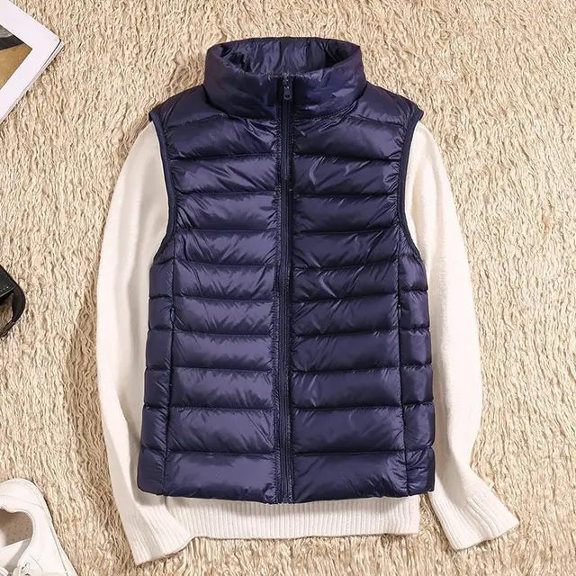Damen Steppweste Warm Winter Jacke