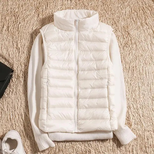 Damen Steppweste Warm Winter Jacke
