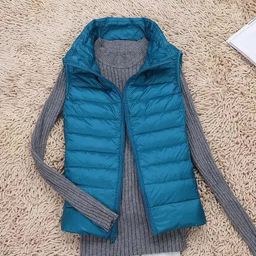 Damen Steppweste Warm Winter Jacke