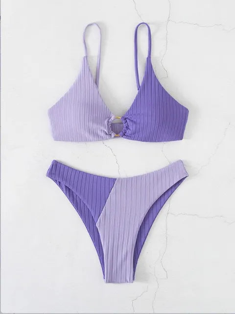 Push-Up-Bikini-Set Damen Hochwertig Mit Hoher Taille
