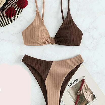 Push-Up-Bikini-Set Damen Hochwertig Mit Hoher Taille - BerlinGlamour