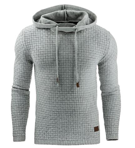Herren Kapuzenpullover Strukturiert Modern Bequem - BerlinGlamour