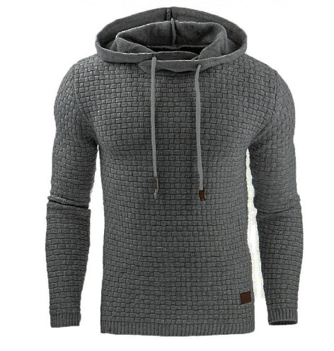 Herren Kapuzenpullover Strukturiert Modern Bequem