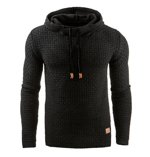 Herren Kapuzenpullover Strukturiert Modern Bequem